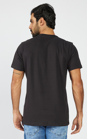 CAMISETA MASC MC SILKADA AEROPOSTALE PRETO