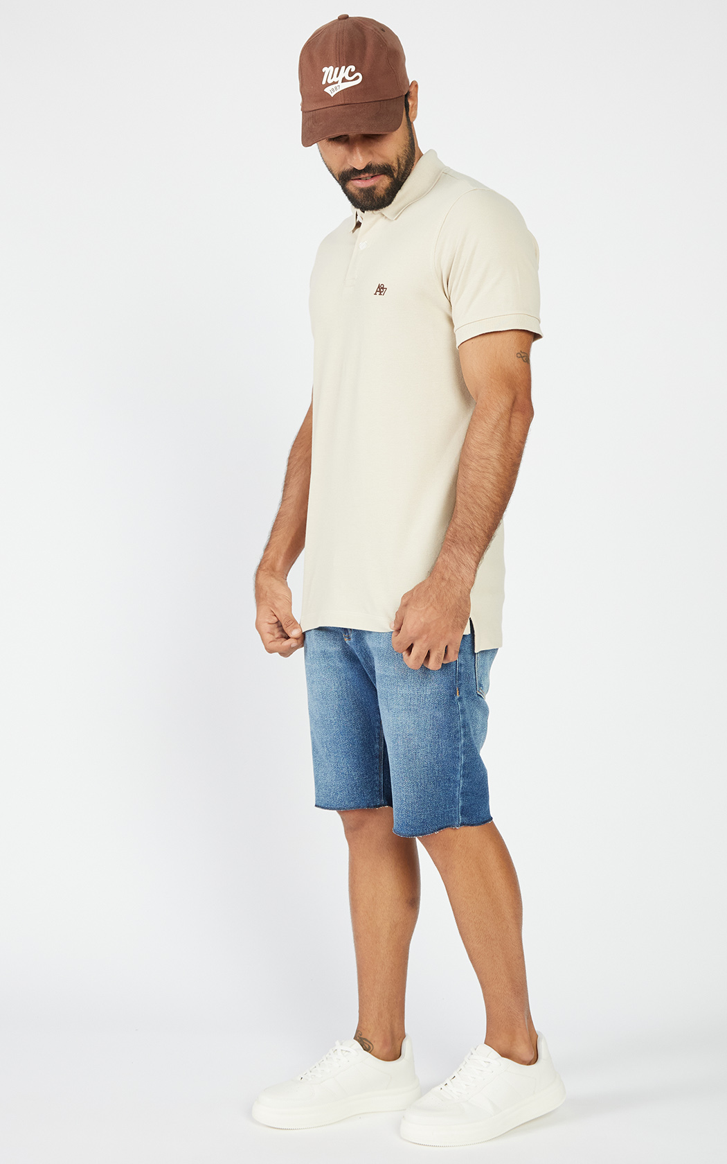 POLO MAS MC AEROPOSTALE AREIA