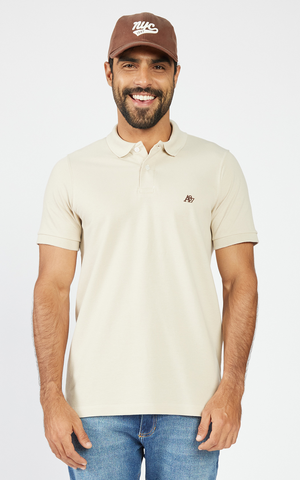 POLO MAS MC AEROPOSTALE AREIA