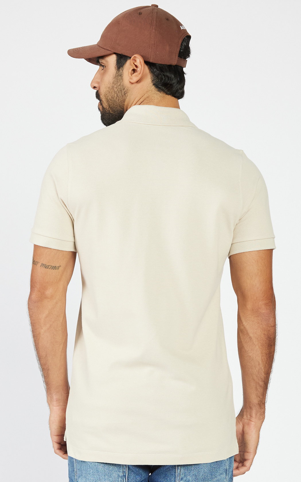 POLO MAS MC AEROPOSTALE CREME