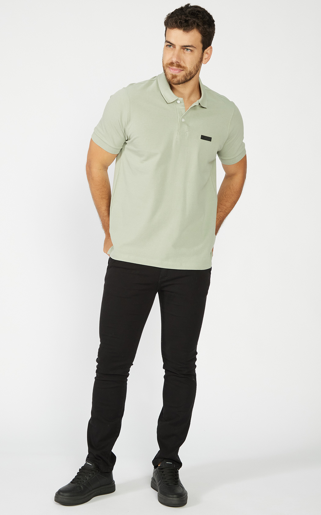 POLO MASC MC AEROPOSTALE VERDE MEDIO