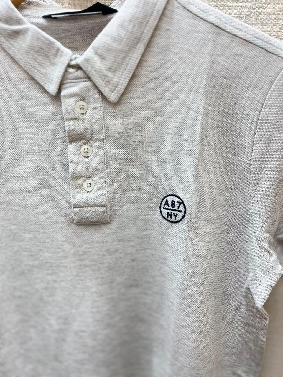 POLO MAS MC AEROPOSTALE MESCLA CLARO ALVEJADO