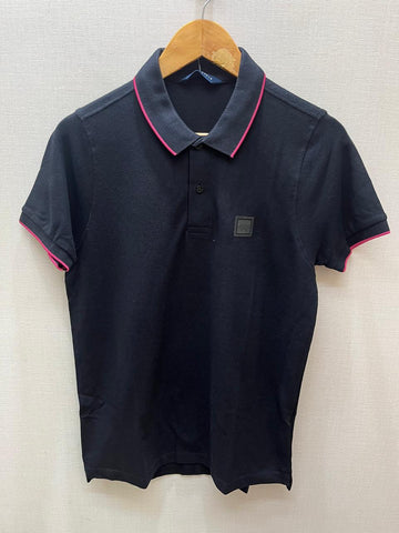 POLO MASC MC AEROPOSTALE PRETO/PINK