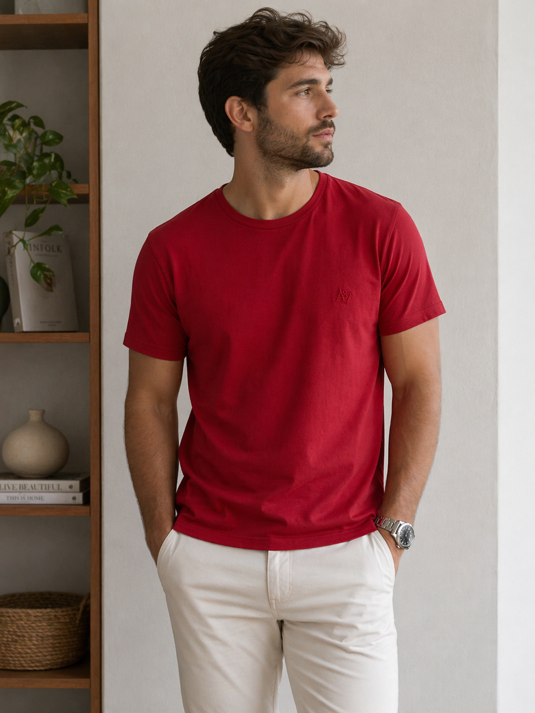 CAMISETA MAS MC A87 AEROPOSTALE VERMELHO