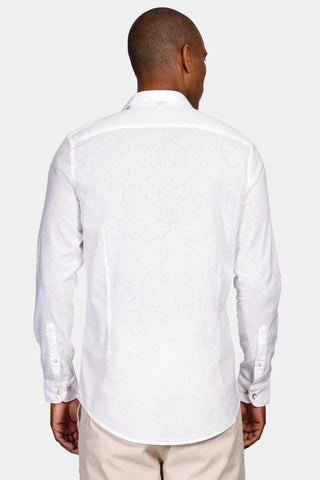 CAMISA MAS ML SLIM LINHO ALGODAO SURAT BRANCO