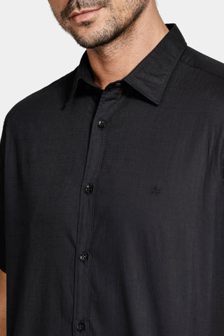 CAMISA MC ARAMIS REG LOOP FLAME BOSCO PRETO