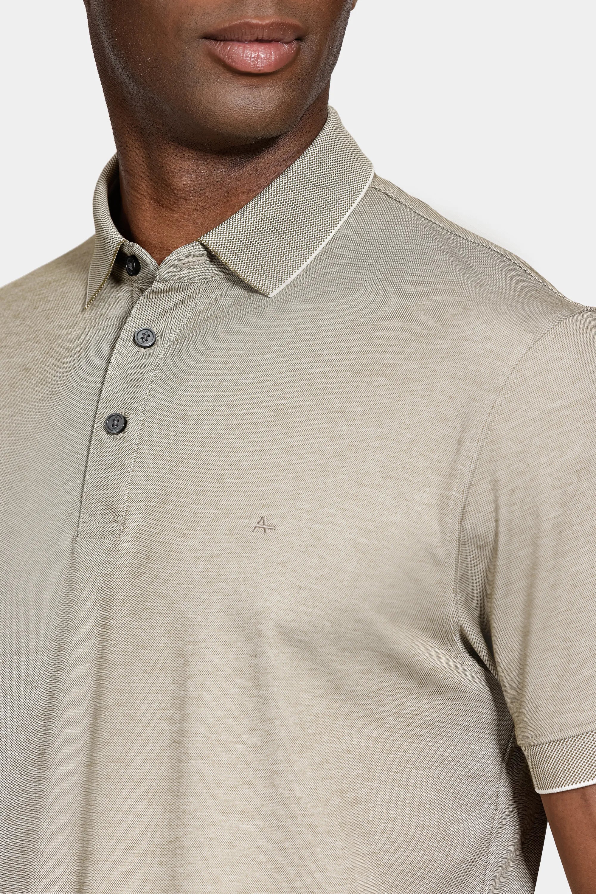 POLO MAS MC INTERLOCK ALGODAO PIMA TECH OLIVA