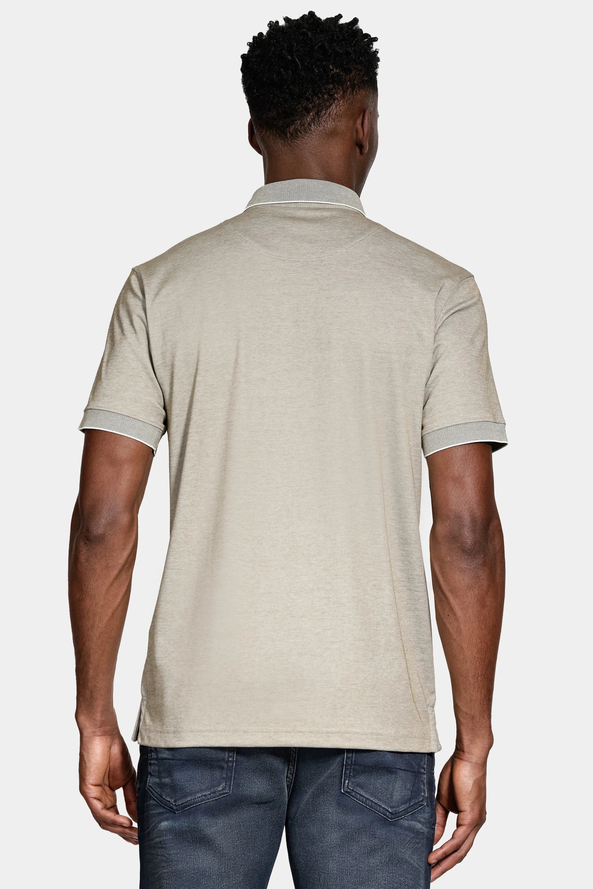 POLO MAS MC INTERLOCK ALGODAO PIMA TECH OLIVA