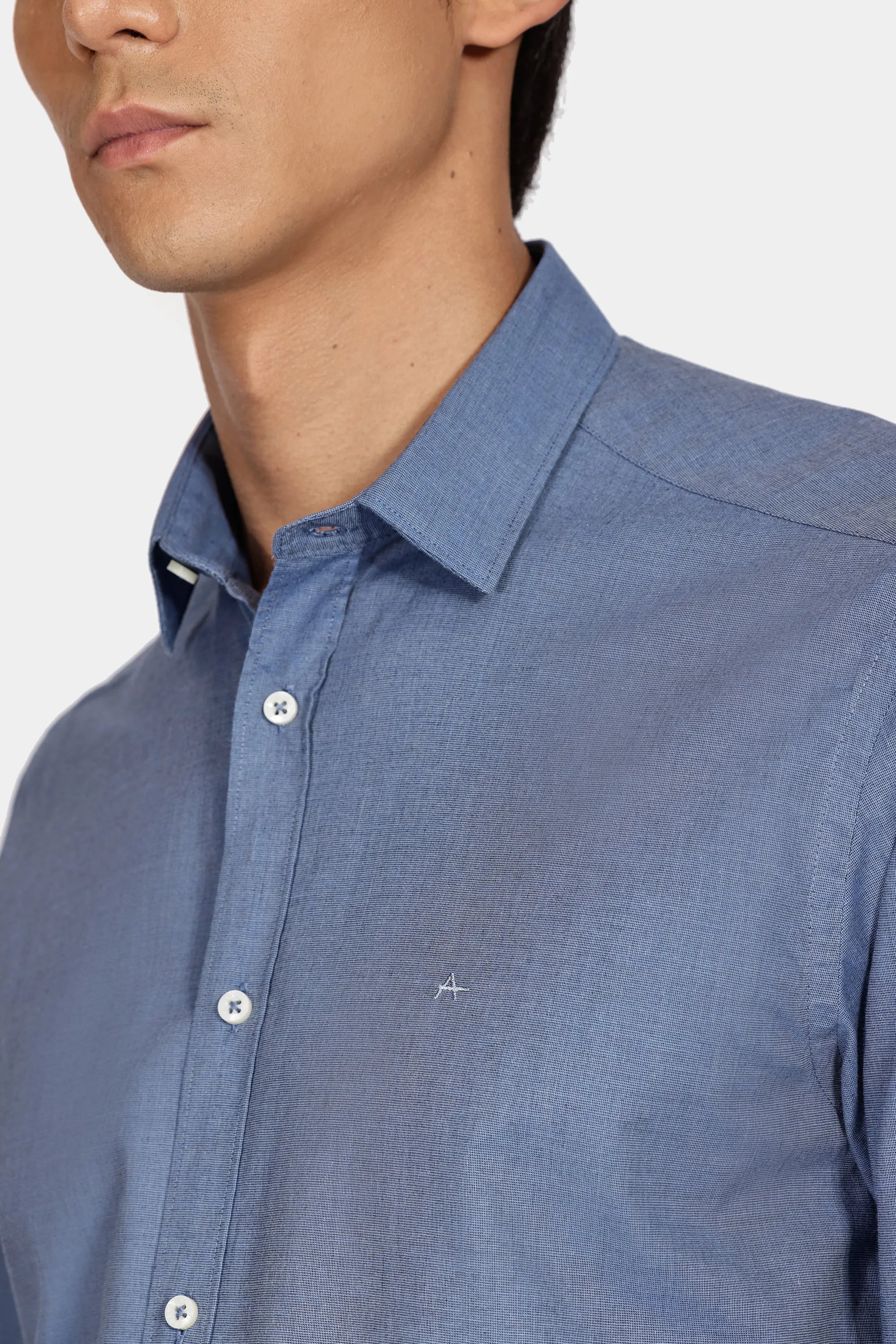 CAMISA MAS ML ARAMIS FIL A FIL ANTILIA AZUL CLASSICO