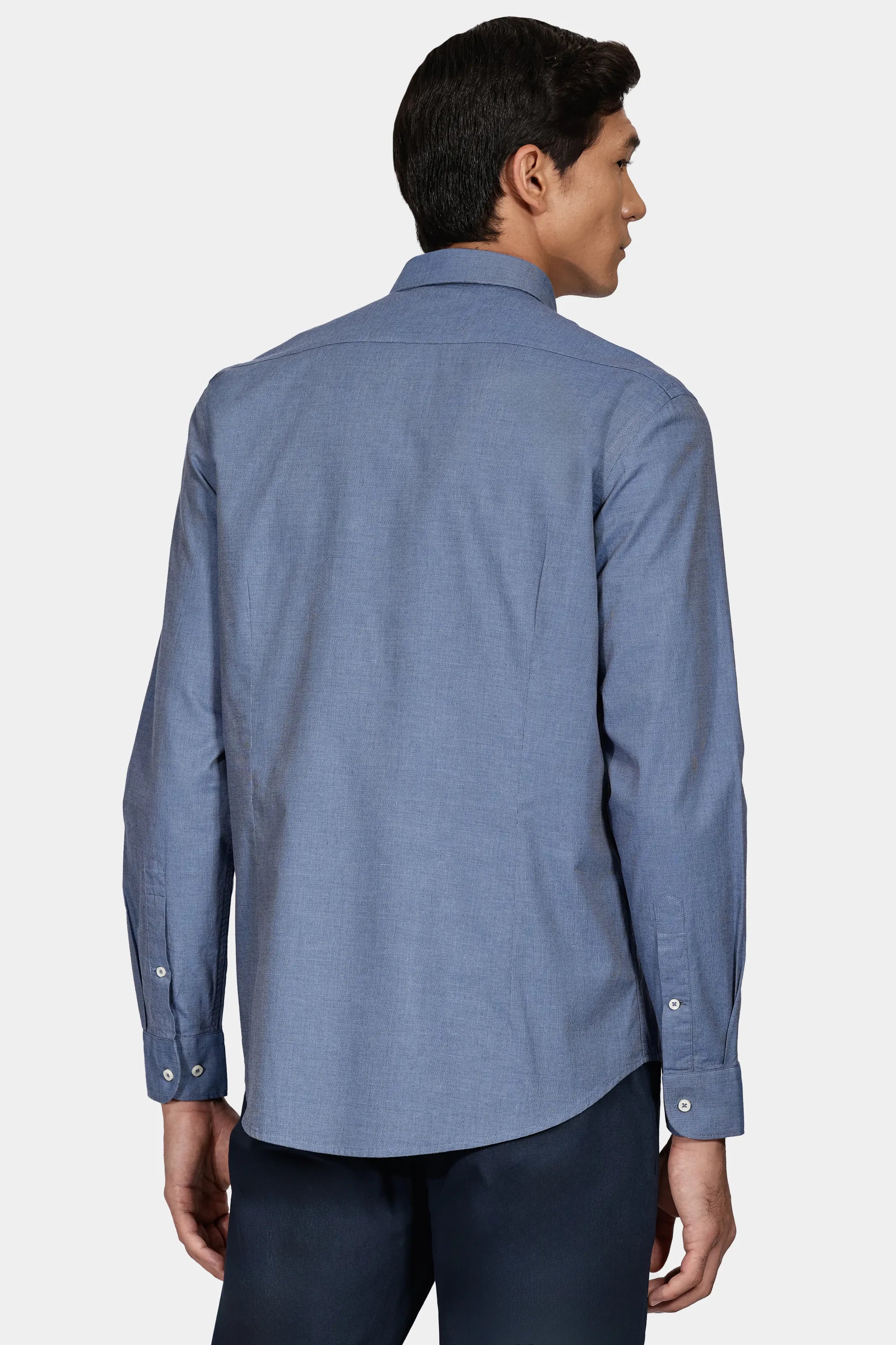 CAMISA MAS ML ARAMIS FIL A FIL ANTILIA AZUL CLASSICO