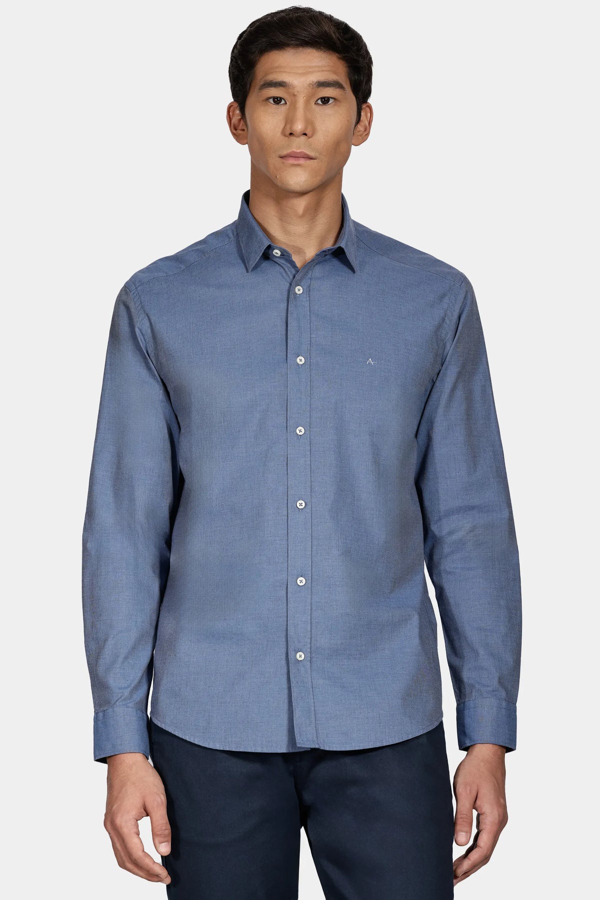 CAMISA MAS ML ARAMIS FIL A FIL ANTILIA AZUL CLASSICO