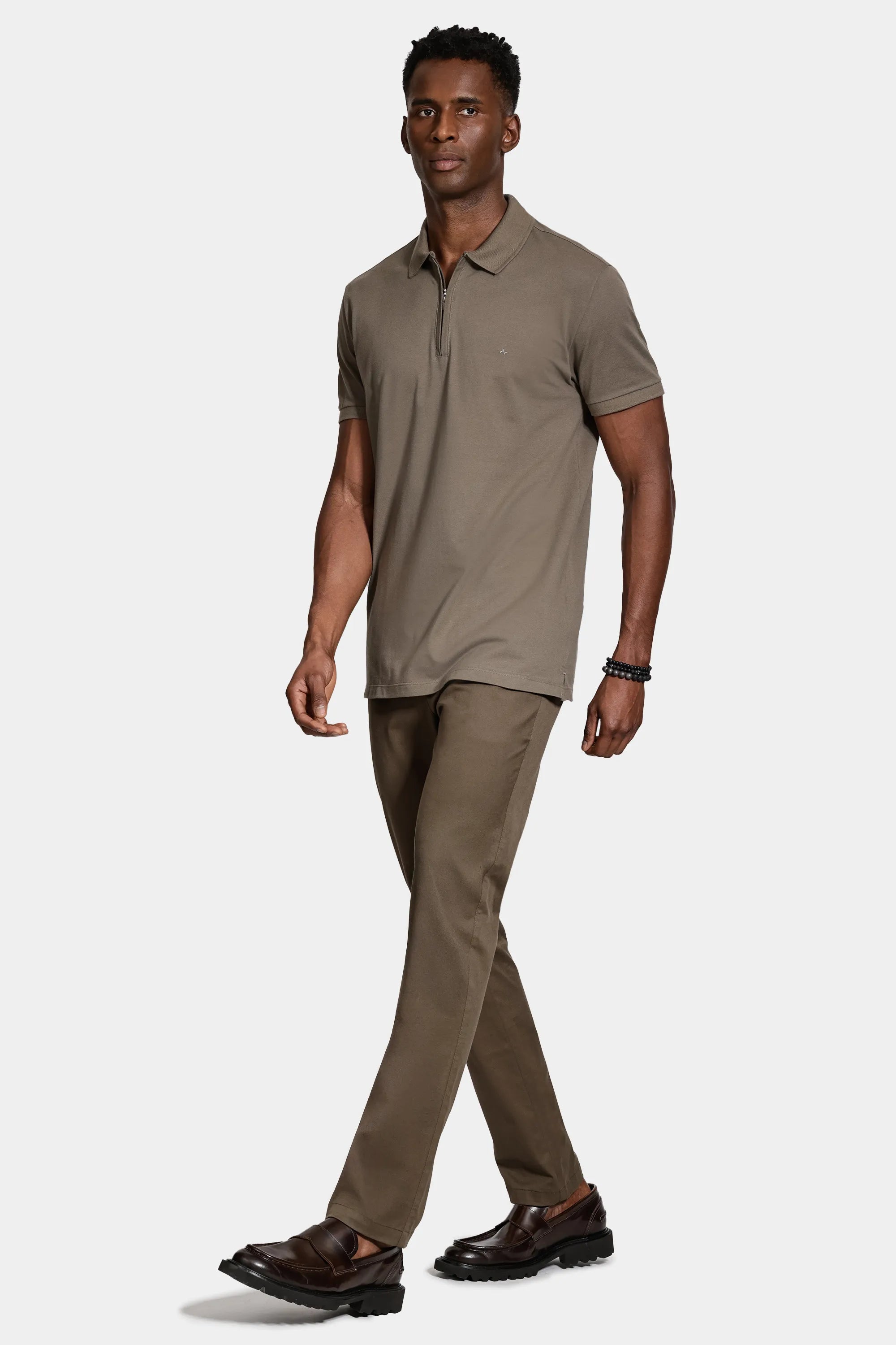 POLO MAS MC PIQUET ZIPER ARAMIS CHARUTO