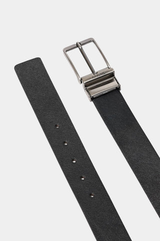 CINTO DUPLA FACE SAFFIANO NAPA ARAMIS CAFE/PRETO