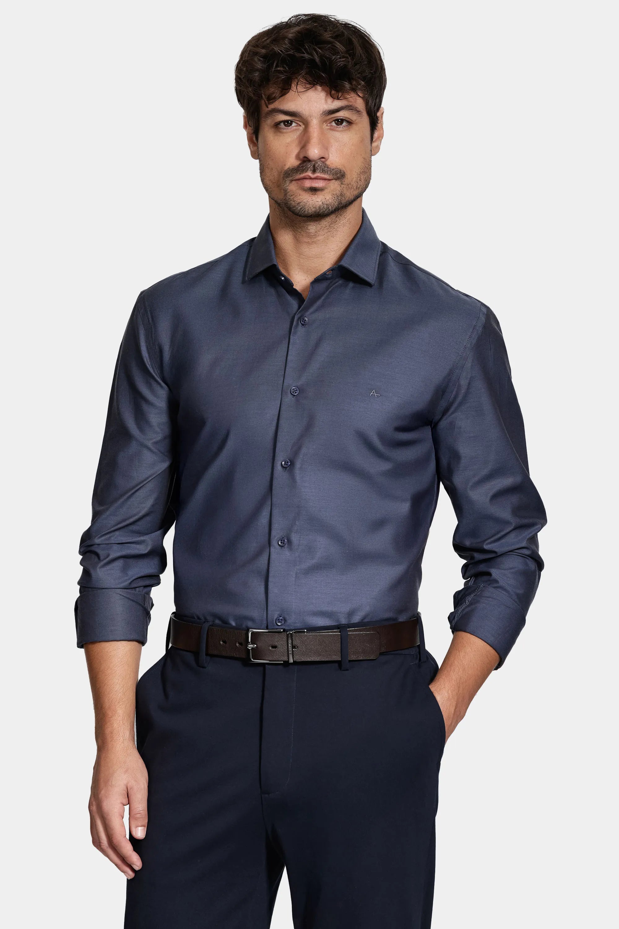 CINTO DUPLA FACE PINSTRIPE ARAMIS PRETO/CAFE