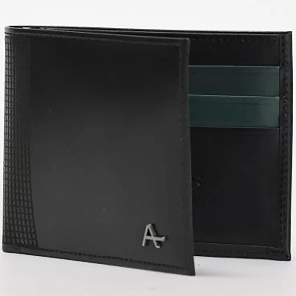 CARTEIRA ARAMIS HORIZONTAL GRID PRETO