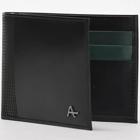 CARTEIRA ARAMIS HORIZONTAL GRID PRETO