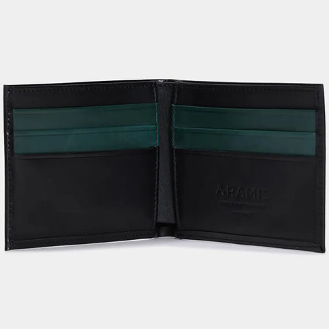 CARTEIRA ARAMIS HORIZONTAL GRID PRETO