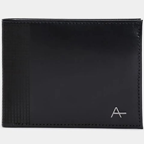 CARTEIRA ARAMIS HORIZONTAL GRID PRETO