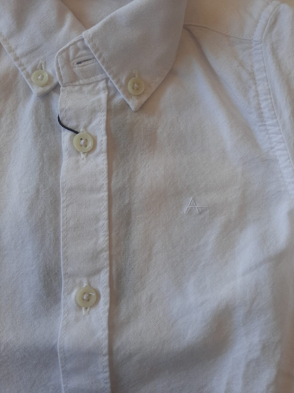 CAMISA MC ARAMIS INF OXFORD COPAN BDWN BRANCO