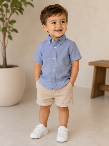CAMISA MC ARAMIS INF OXFORD COPAN BDWN ROYAL