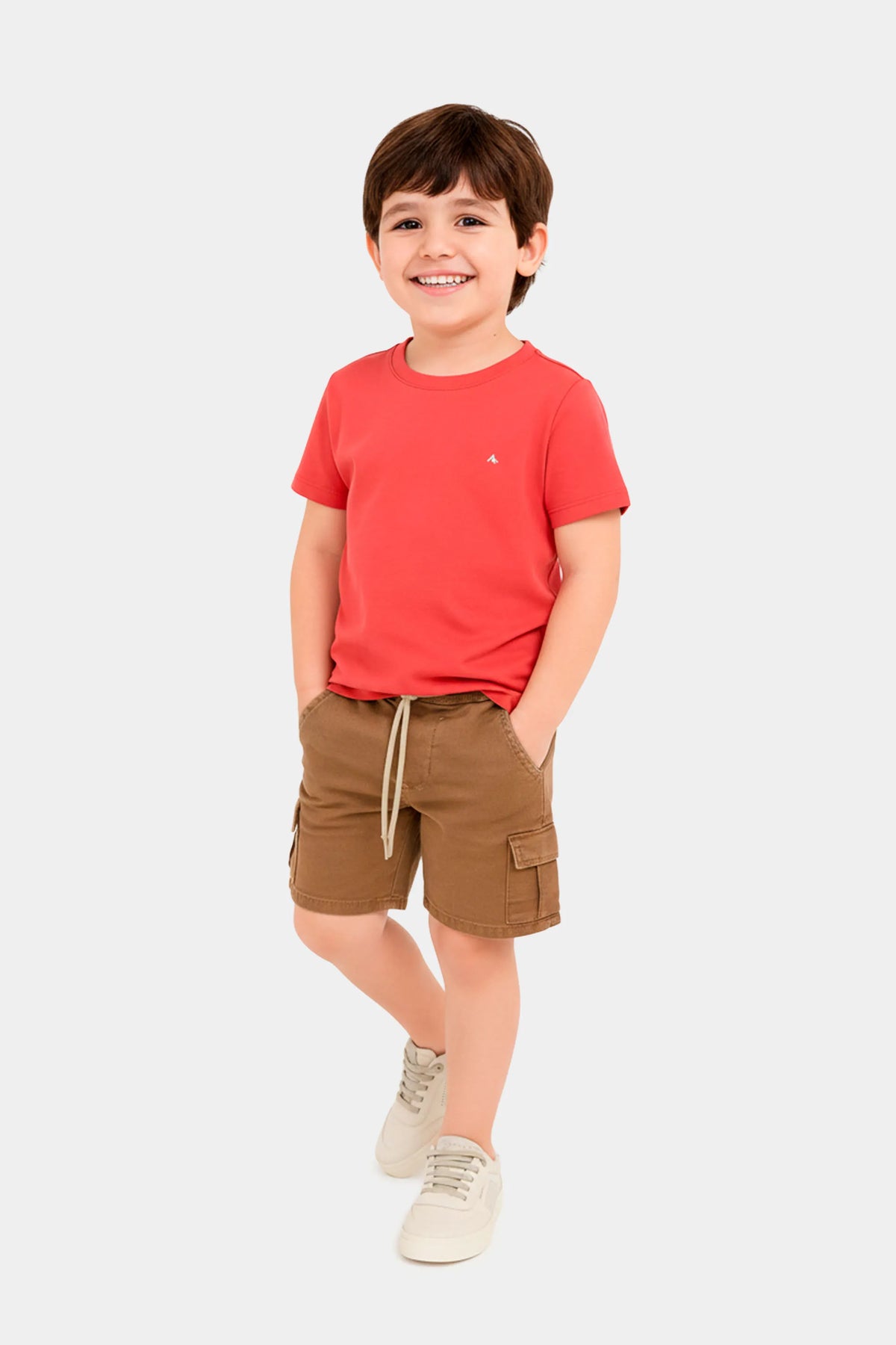 CAMISETA MAS MC ARAMIS INF BASICA VERMELHO