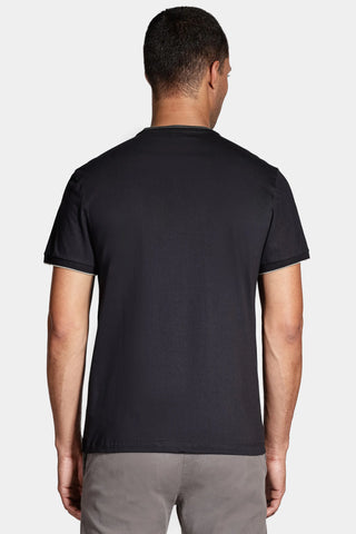 CAMISETA MAS MC BASICA FRISO GOLA ARAMIS PRETO/GRAFITE