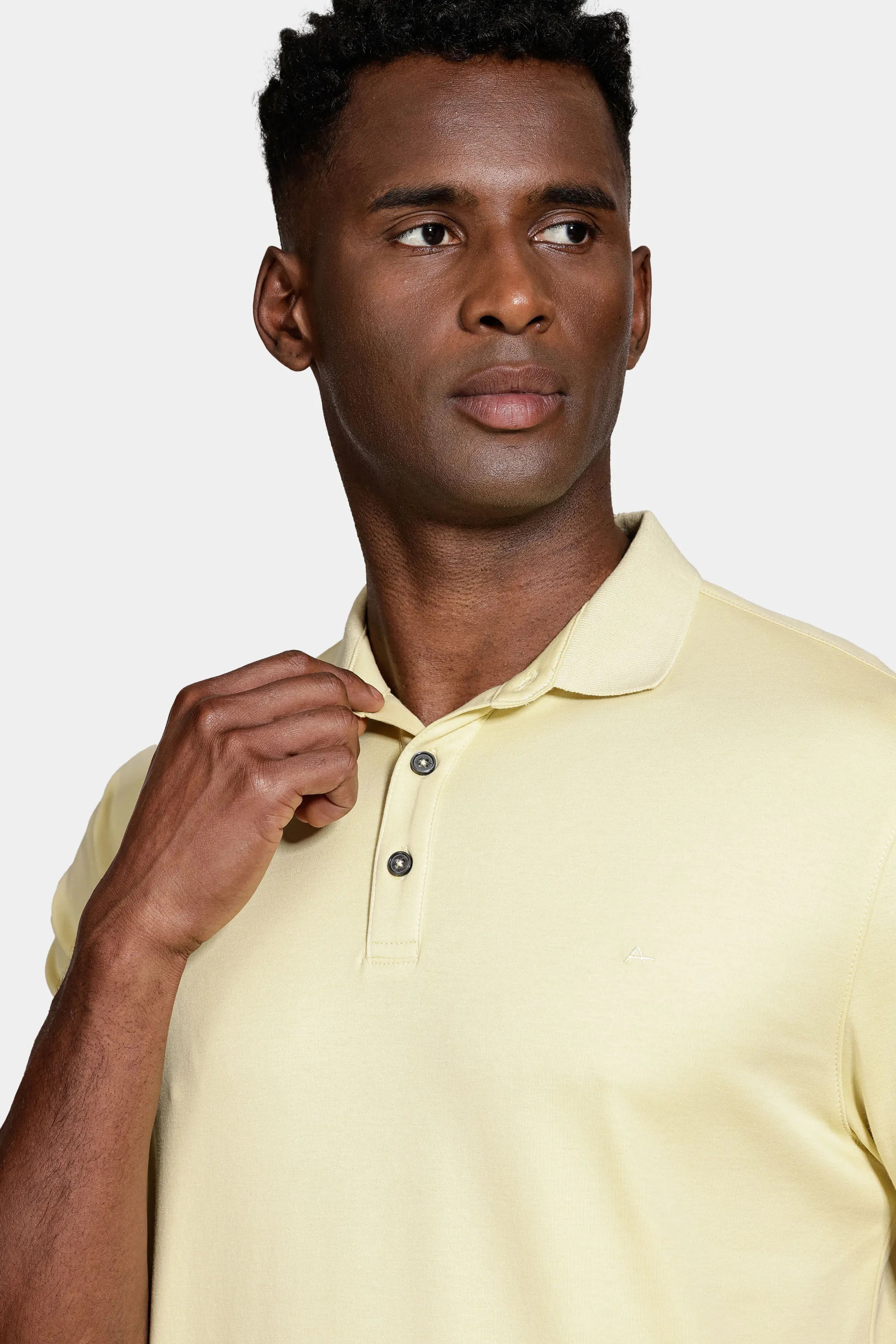 POLO TSHIRT MAS ARAMIS LIQUID COTTON VANILLA