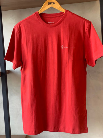 CAMISETA MC MAS ESTAMPA ARAMIS VERMELHO