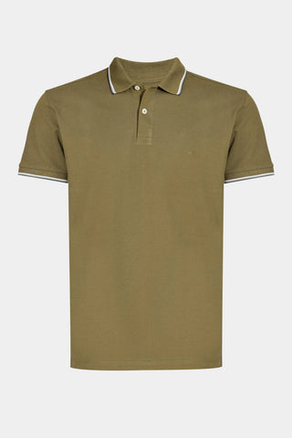 POLO MC MAS ARAMIS BASICA 4 FRISOS CACTO/OFF WHITE