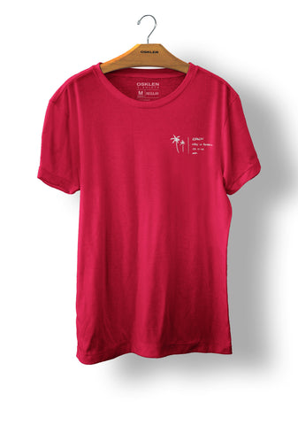 CAMISETA MC STONE SMALL PALM OSKLEN VERMELHO ACEROLA