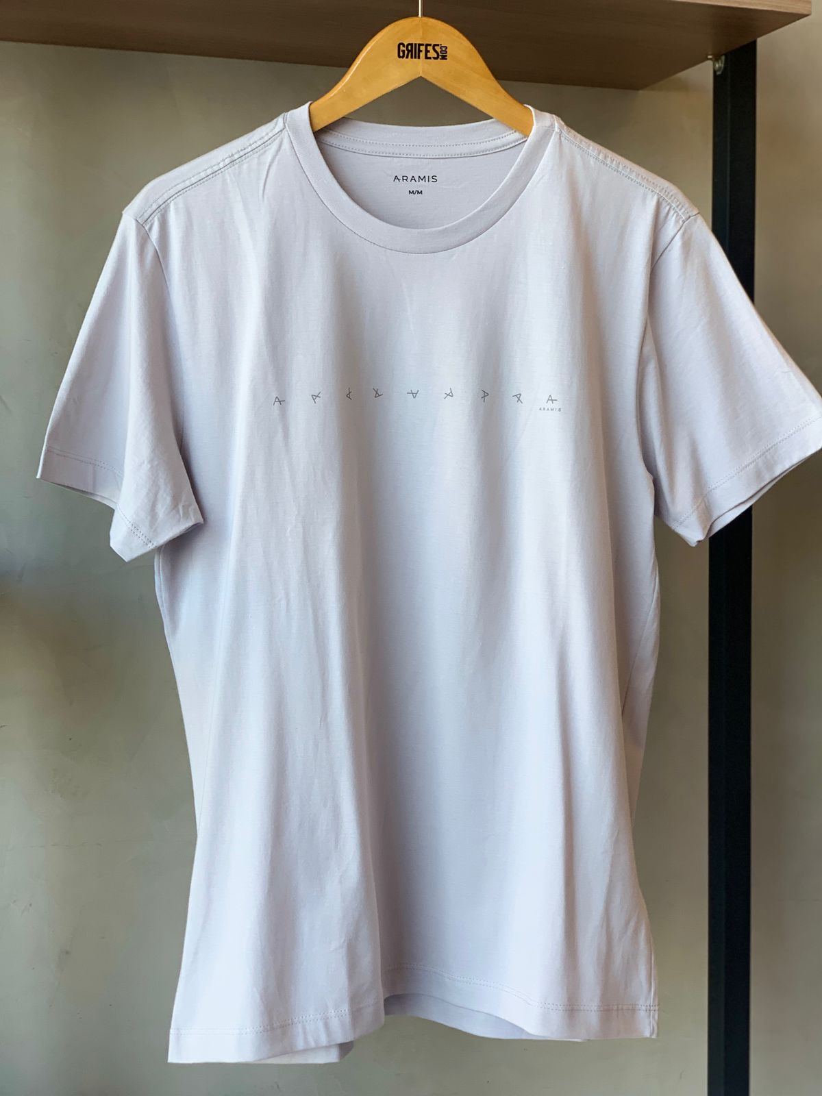 CAMISETA MC ARAMIS ESTAMPA ROTACAO CINZA CLARO