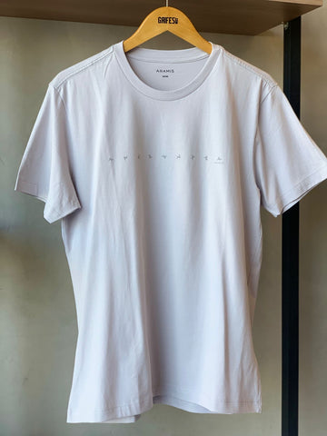 CAMISETA MC ARAMIS ESTAMPA ROTACAO CINZA CLARO