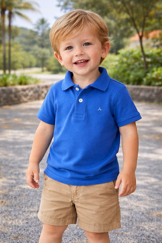 POLO MAS MC ARAMIS INF BASICA AZUL ROYAL