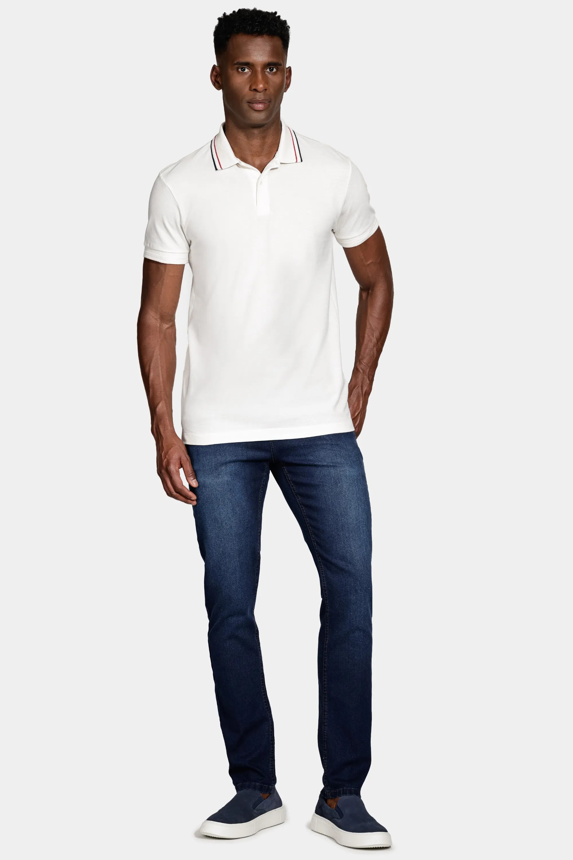 POLO MC ARAMIS PIQUET GOLA NAVY OFF WHITE
