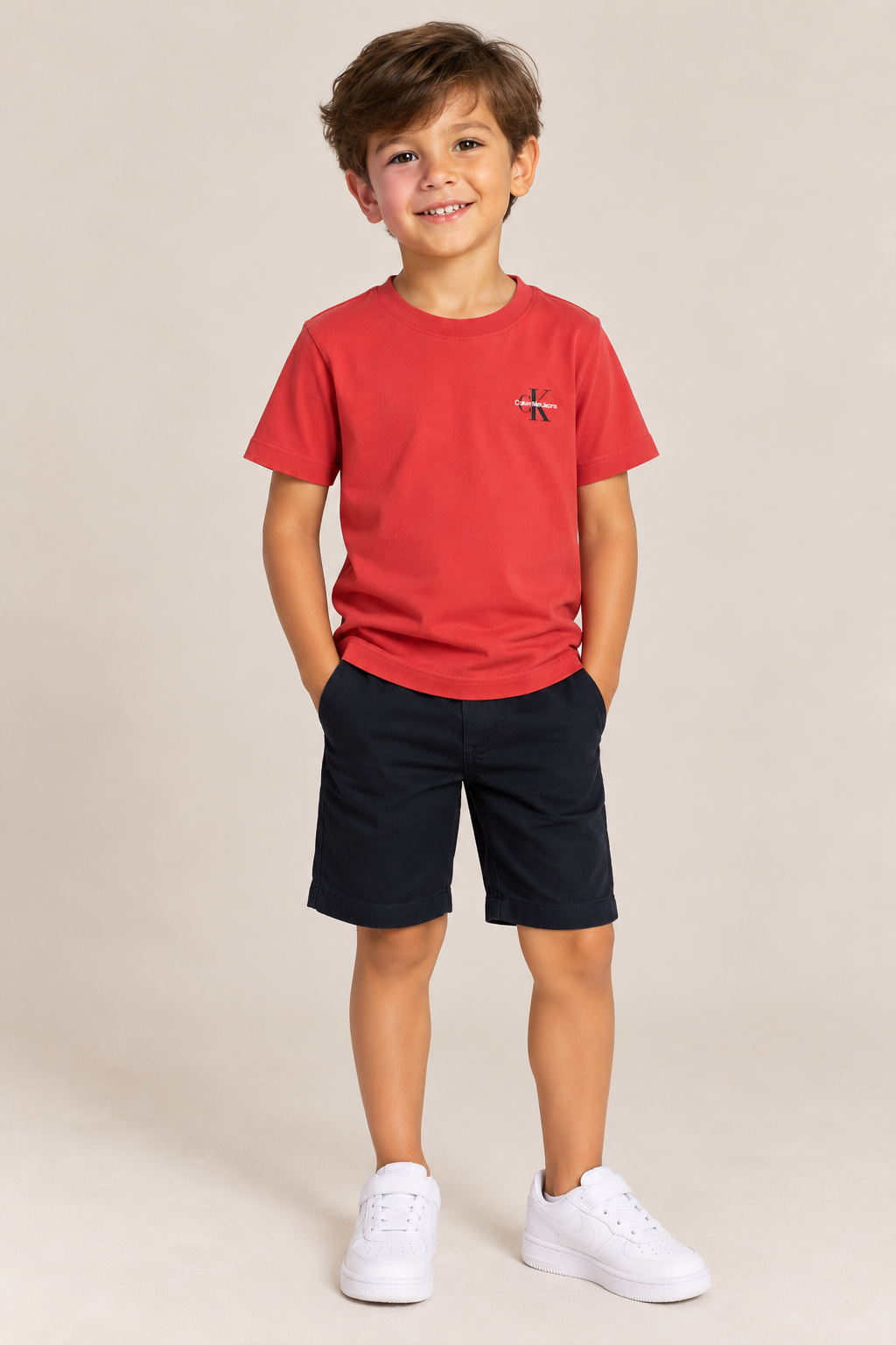 CAMISETA CKJ KIDS MAS MC REISSUE PEITO VERMELHO