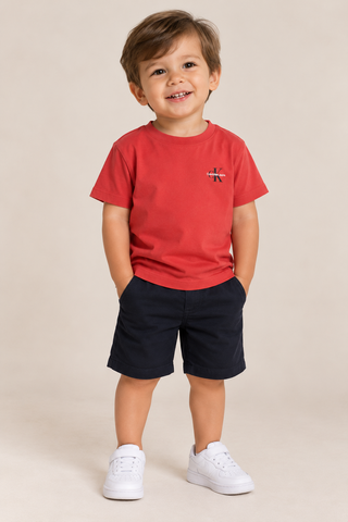 CAMISETA CKJ KIDS MAS MC REISSUE PEITO VERMELHO