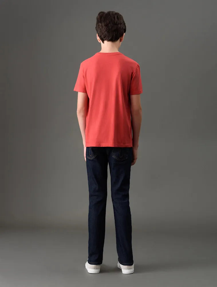 CAMISETA CKJ KIDS MAS MC REISSUE PEITO VERMELHO