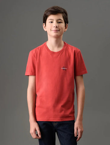 CAMISETA CKJ KIDS MAS MC REISSUE PEITO VERMELHO