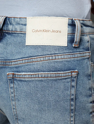 SHORTS CKJ FEM JNS CINT ALTA BARRAS FIO AZUL CLARO