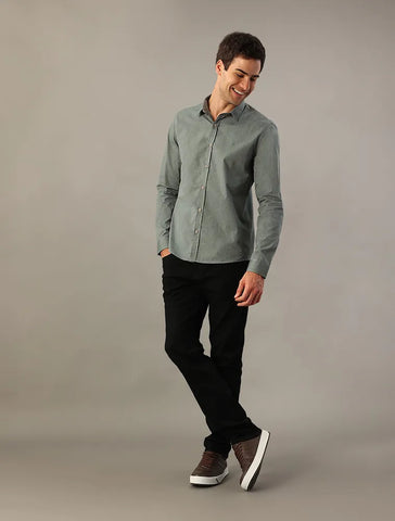 CALCA CKJ MAS JEANS SLIM 5 POCKETS PRETO