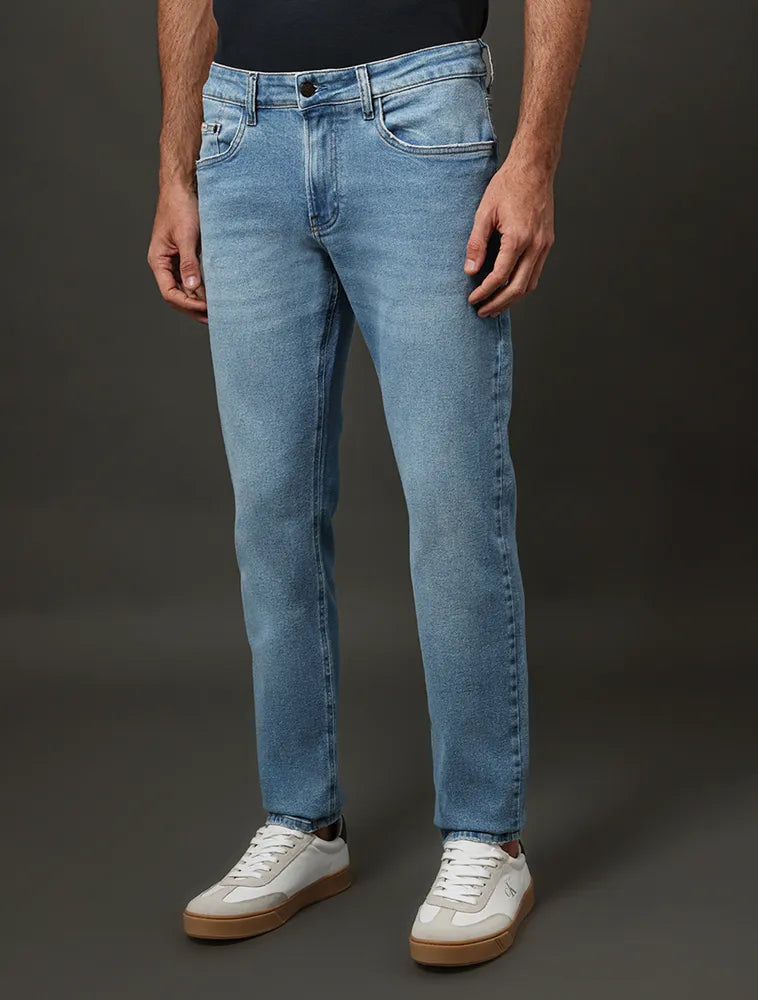 CALCA CKJ MAS JEANS SKINNY 5 POCKETS AZUL CLARO