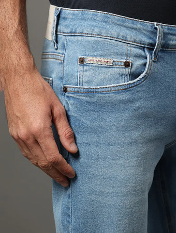 CALCA CKJ MAS JEANS SKINNY 5 POCKETS AZUL CLARO