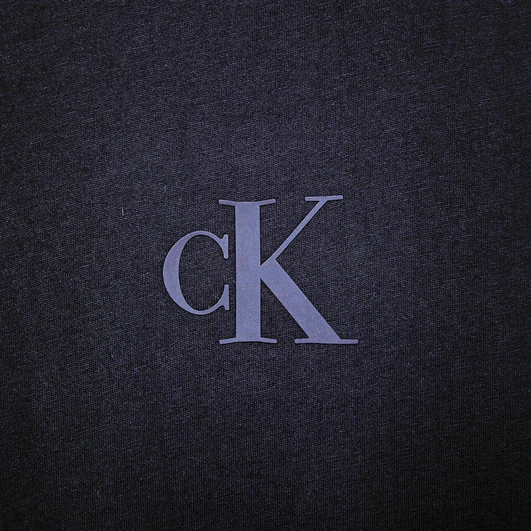 CAMISETA CKJ KIDS MC RUBBER PATCH PRETO