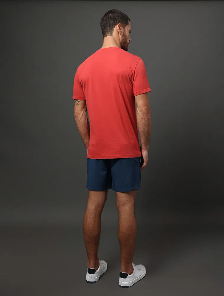 CAMISETA MAS MC CKJ LOGO BASICO PEITO VERMELHO