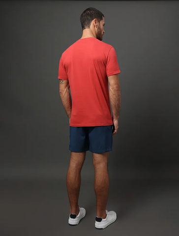 CAMISETA MAS MC CKJ LOGO BASICO PEITO VERMELHO