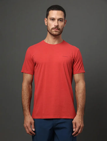 CAMISETA MAS MC CKJ LOGO BASICO PEITO VERMELHO