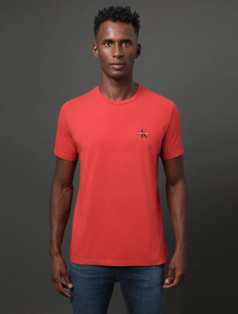 CAMISETA CKJ MAS MC REISSUE PEITO VERMELHO