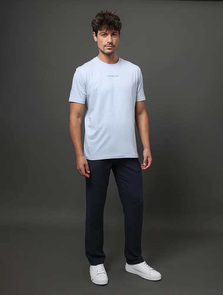 CAMISETA MC CKJ MASC LOGO CENTRALIZADO LAVANDA