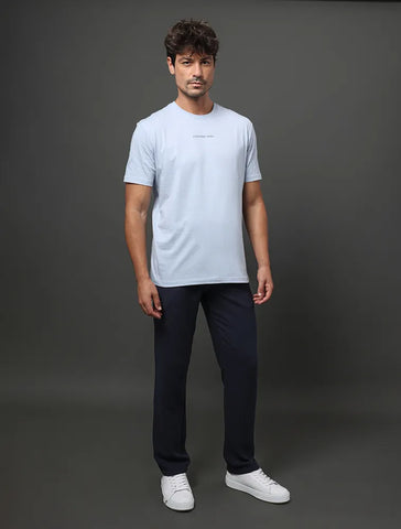 CAMISETA MC CKJ MASC LOGO CENTRALIZADO LAVANDA