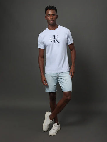 CAMISETA MC MAS CKJ RE ISSUE LAVANDA